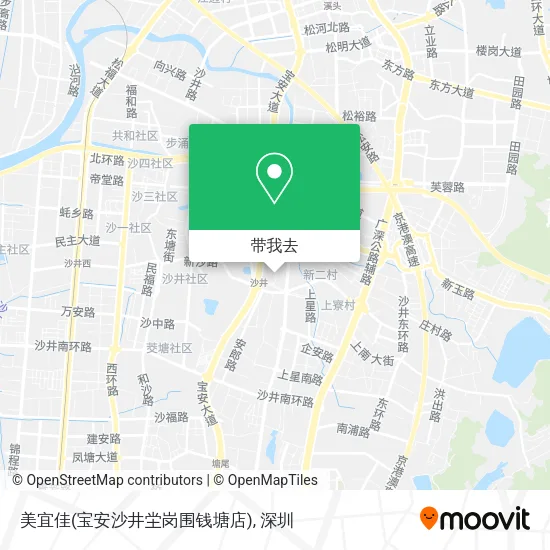 美宜佳(宝安沙井坣岗围钱塘店)地图