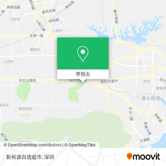 新裕源自选超市地图