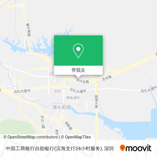 中国工商银行自助银行(滨海支行24小时服务)地图