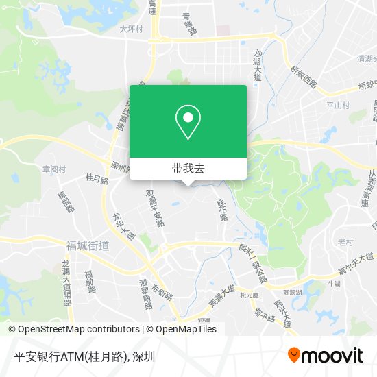平安银行ATM(桂月路)地图