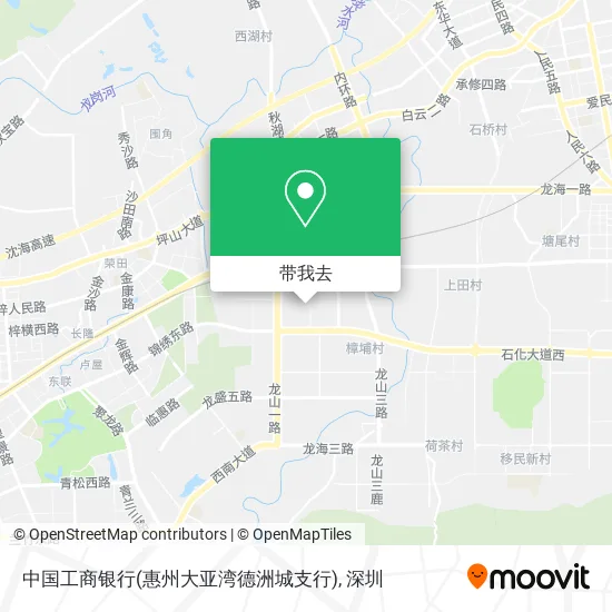 中国工商银行(惠州大亚湾德洲城支行)地图