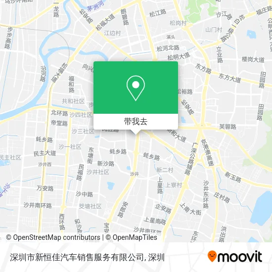 深圳市新恒佳汽车销售服务有限公司地图