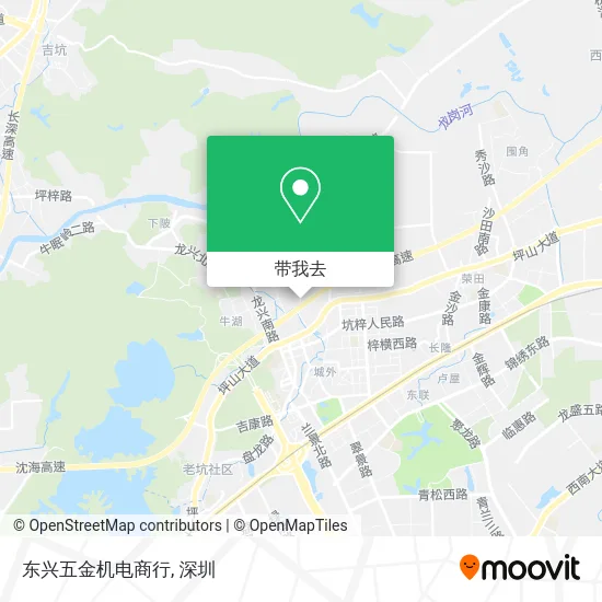 东兴五金机电商行地图