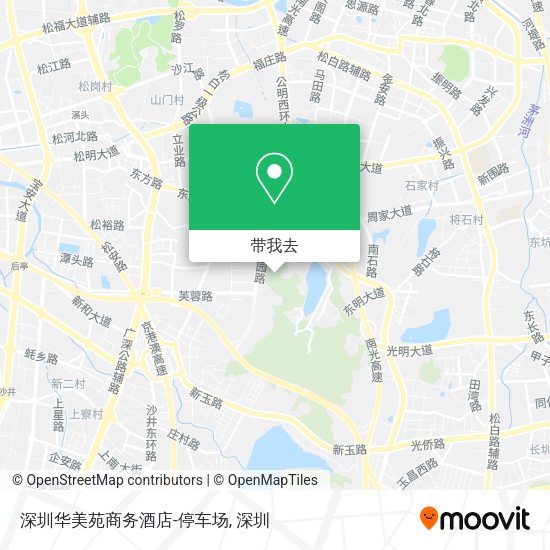 深圳华美苑商务酒店-停车场地图
