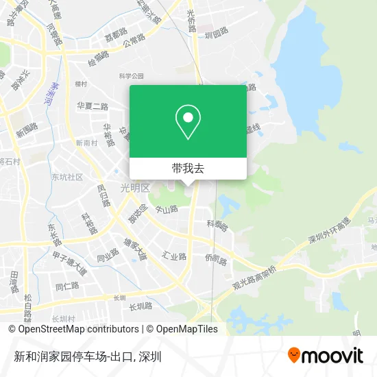 新和润家园停车场-出口地图