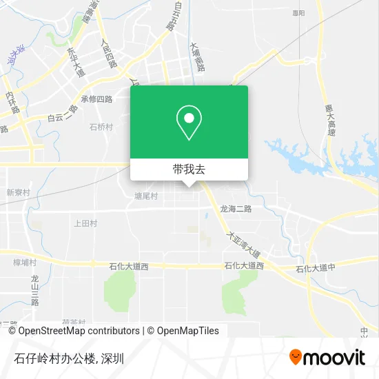 石仔岭村办公楼地图