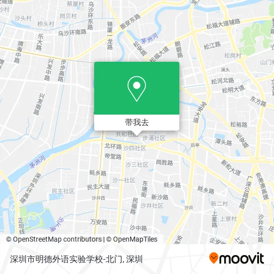 深圳市明德外语实验学校-北门地图