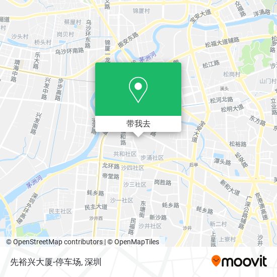 先裕兴大厦-停车场地图