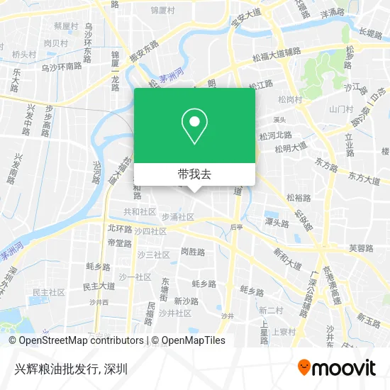 兴辉粮油批发行地图
