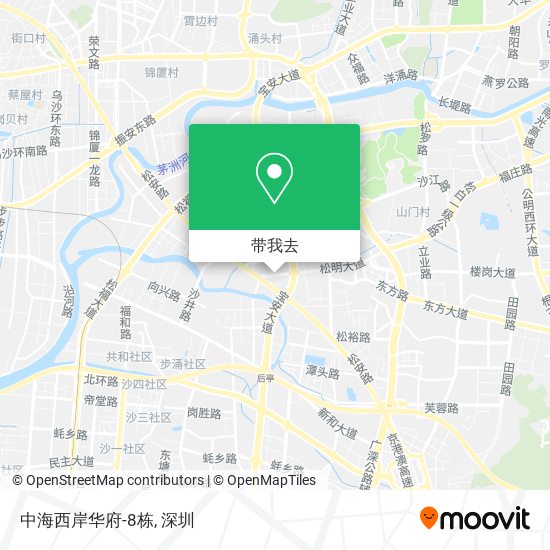 中海西岸华府-8栋地图
