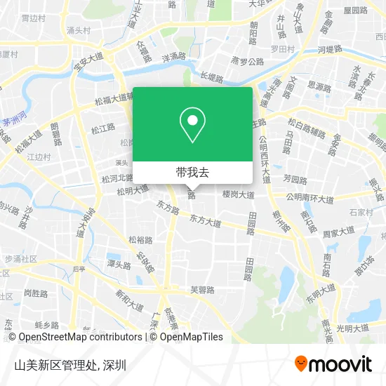 山美新区管理处地图