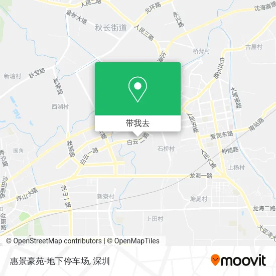 惠景豪苑-地下停车场地图