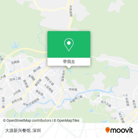 大源新兴餐馆地图