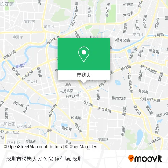 深圳市松岗人民医院-停车场地图
