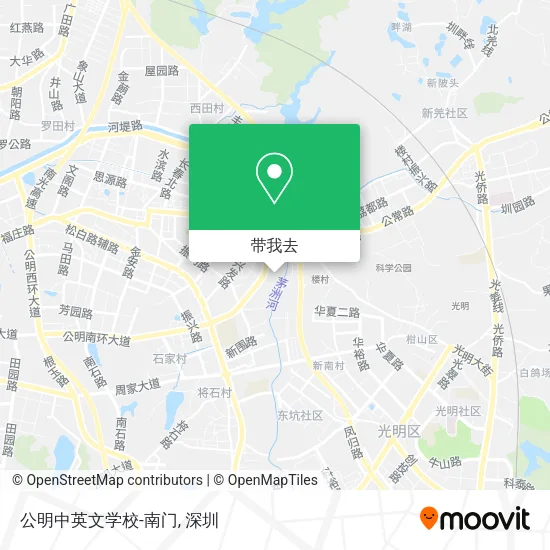 公明中英文学校-南门地图