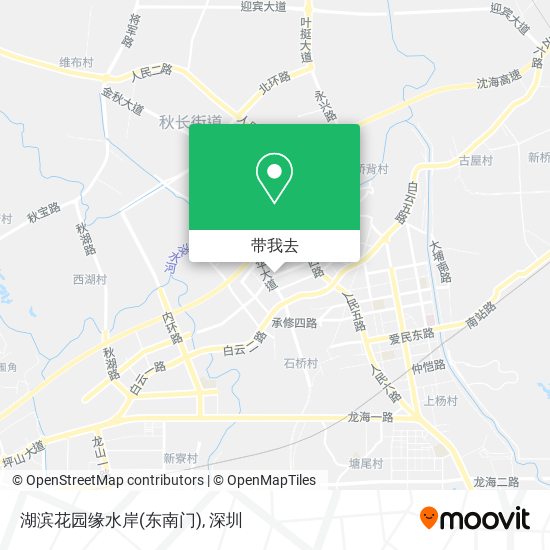 湖滨花园缘水岸(东南门)地图