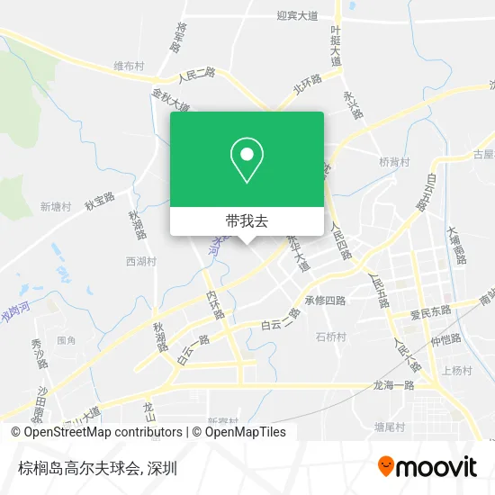 棕榈岛高尔夫球会地图