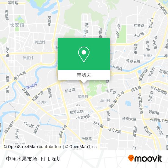 中涵水果市场-正门地图