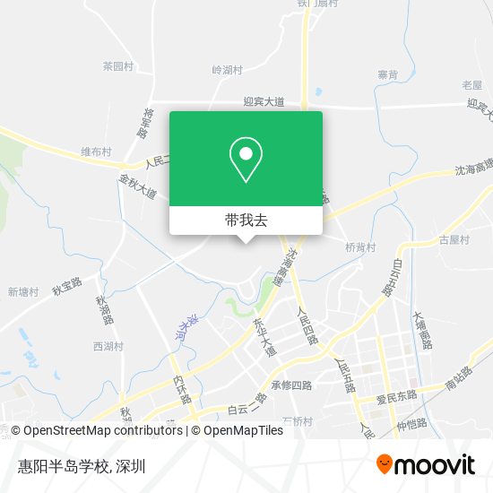 惠阳半岛学校地图