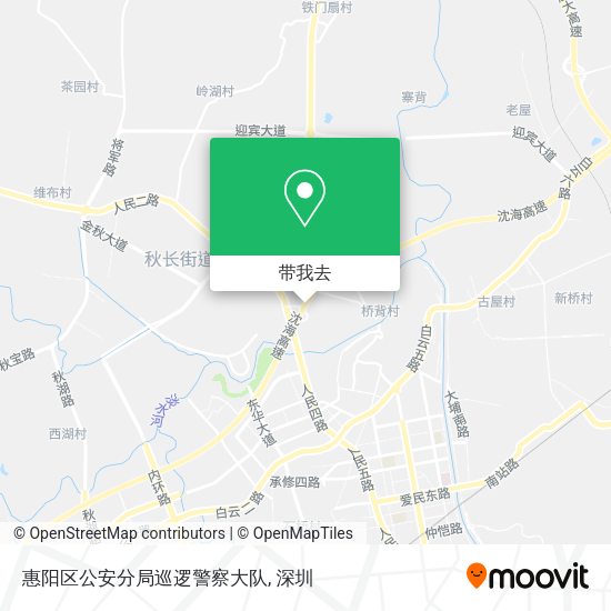 惠阳区公安分局巡逻警察大队地图