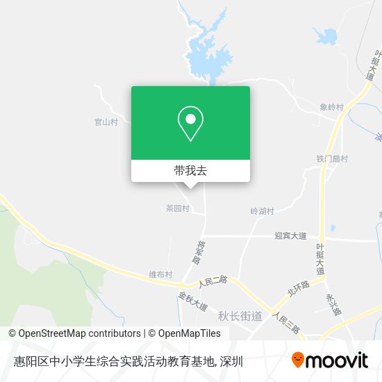 惠阳区中小学生综合实践活动教育基地地图