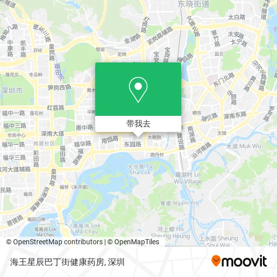 海王星辰巴丁街健康药房地图