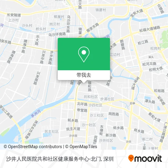 沙井人民医院共和社区健康服务中心-北门地图