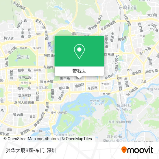 兴华大厦B座-东门地图