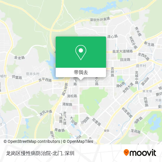 龙岗区慢性病防治院-北门地图