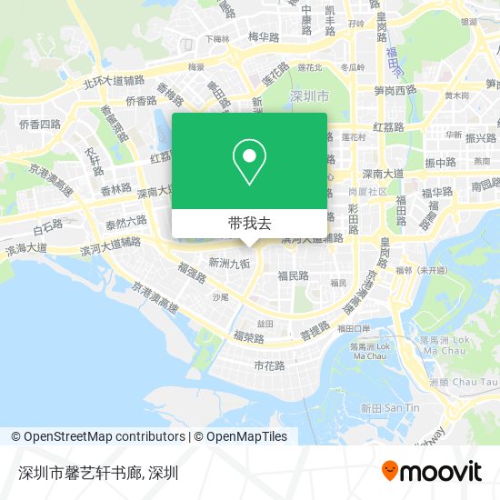 深圳市馨艺轩书廊地图