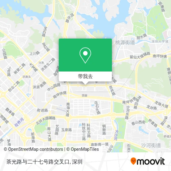 茶光路与二十七号路交叉口地图
