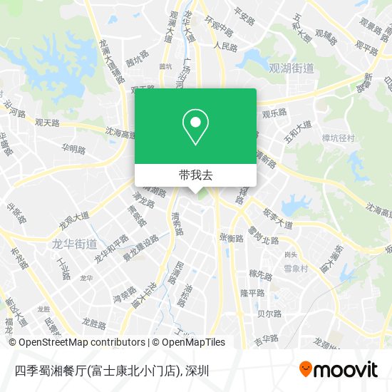 四季蜀湘餐厅(富士康北小门店)地图