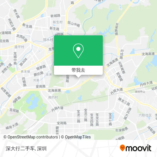 深大行二手车地图