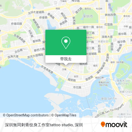 深圳無同刺青纹身工作室tattoo studio地图