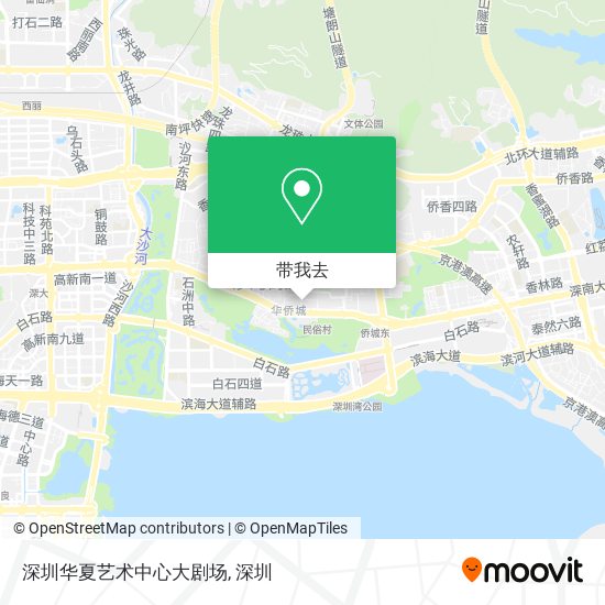 深圳华夏艺术中心大剧场地图