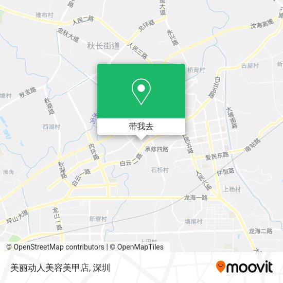 美丽动人美容美甲店地图