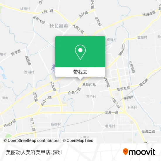 美丽动人美容美甲店地图