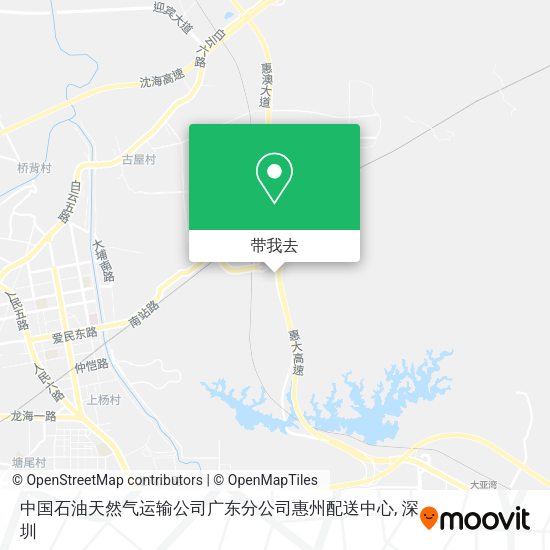 中国石油天然气运输公司广东分公司惠州配送中心地图