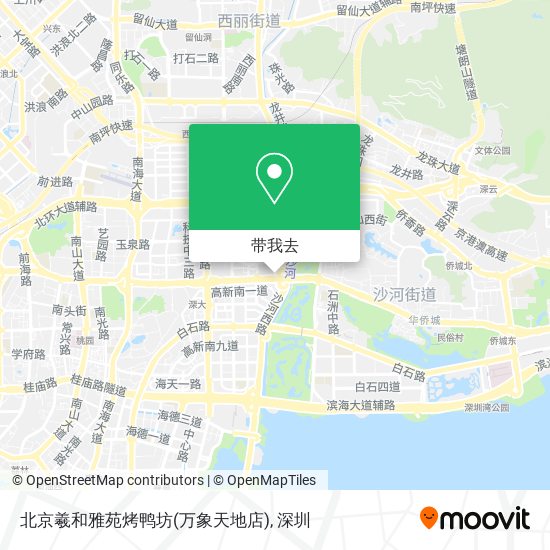 北京羲和雅苑烤鸭坊(万象天地店)地图