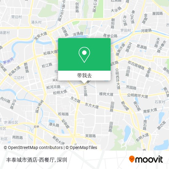 丰泰城市酒店-西餐厅地图