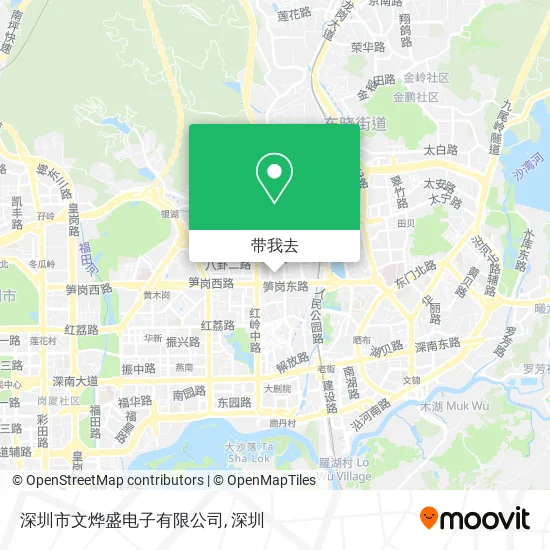 深圳市文烨盛电子有限公司地图