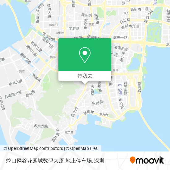蛇口网谷花园城数码大厦-地上停车场地图