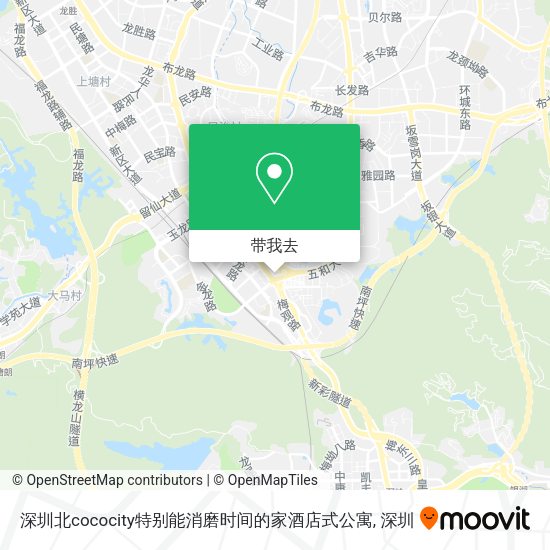 深圳北cococity特别能消磨时间的家酒店式公寓地图