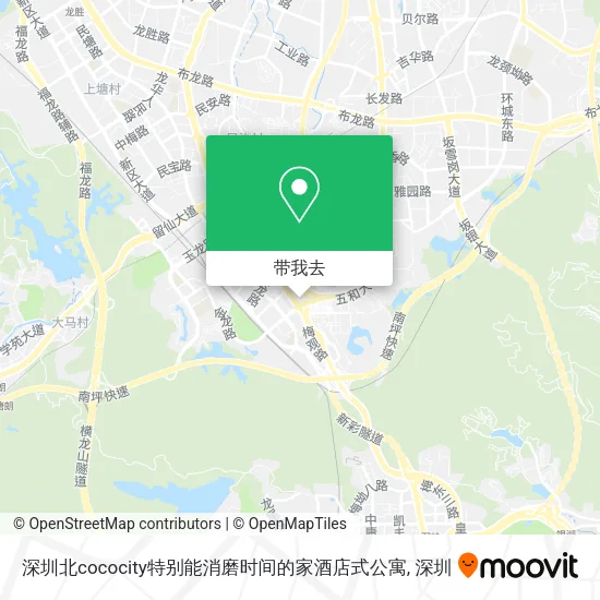 深圳北cococity特别能消磨时间的家酒店式公寓地图