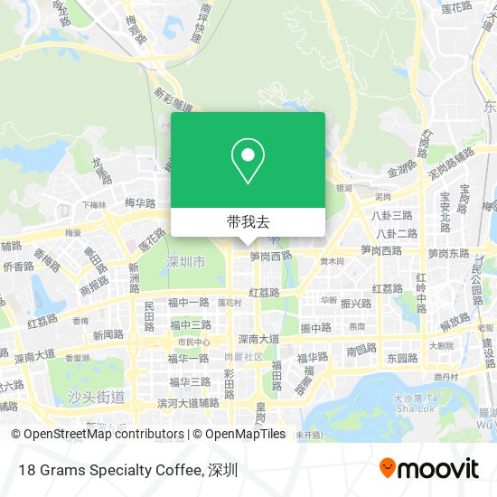 18 Grams Specialty Coffee地图