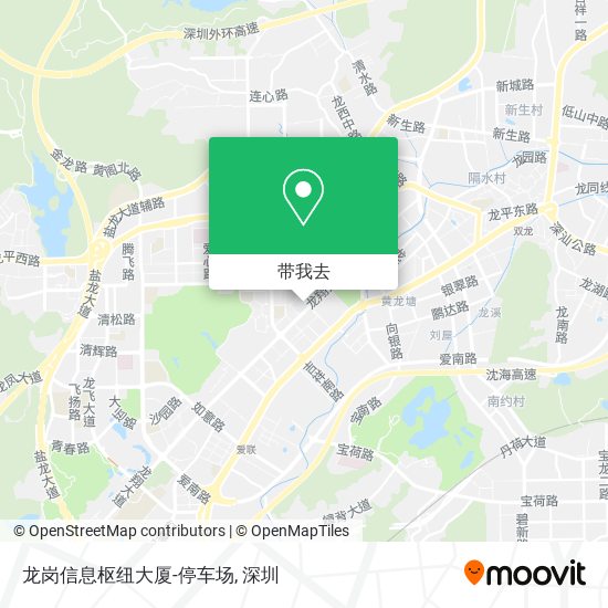龙岗信息枢纽大厦-停车场地图