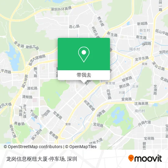 龙岗信息枢纽大厦-停车场地图