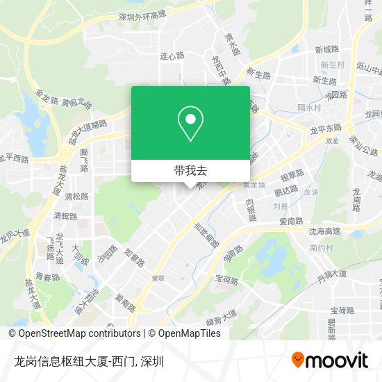 龙岗信息枢纽大厦-西门地图