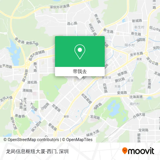 龙岗信息枢纽大厦-西门地图