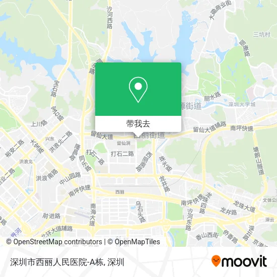 深圳市西丽人民医院-A栋地图